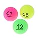 pistro 50Pcs 40mm Beer Pong Balls/Decoration Balls, Assorted Colors - Number 1-50