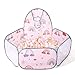 Pink Ball Pit for Toddlers- Babies Pop Up Ball Pits Children Collapsible Play Tent, Crawl Playpen Ball Poolwith Basketball Hoop and Zipper Storage Bag, Gift for Girls Dogs Cats Birthday, Ranbow