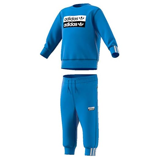 Ensemble barn Adidas Crew Set blå