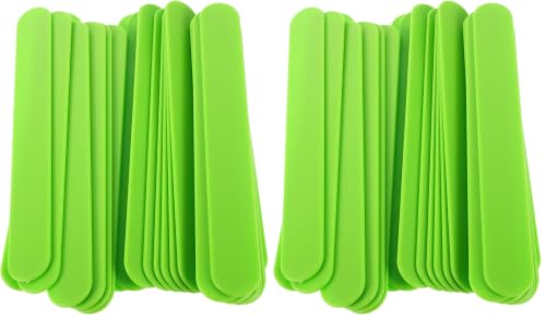 Image of minkissy 25Pcs Reusable Plastic Tongue Depressors for Oral Smooth Edges Durable Scrapers for Adults for Pediatric Use DIY Projects (Pack of 2)