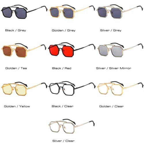 Lunettes de soleil rétro métal punk pour exprimer votre liberté et mode