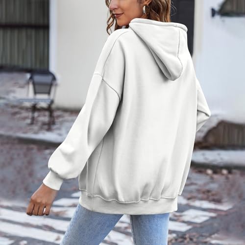 Zip Up Hoodie Women Fleece Oversized Sweatshirt Hoodies Casual Drawstring Athletic Sweat Zip Up Jackets with Pockets3