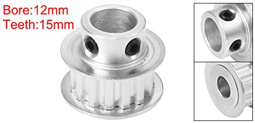 Sourcingmap Aluminum XL 12 Teeth 6mm Bore Timing Belt Pulley Flange Synchronous Wheel For 10mm Belt - View #11