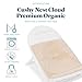 Baby Delight Cushy Nest Cloud Premium Organic Infant Bather | Baby Bath Seat | Comfortable Infant Bath Seat with Support | for Sinks and Tubs | Organic Oat