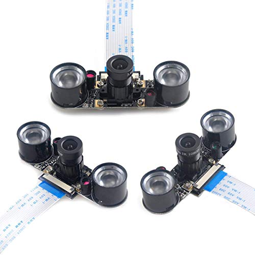 REES52 Raspberry Pi Night Vision Camera Adjustable-Focus Module 5MP OV5647 Webcam Video 1080p for Raspberry-pi 2 Raspberry-Pi 3/3B / 4b Model B... - Image 3