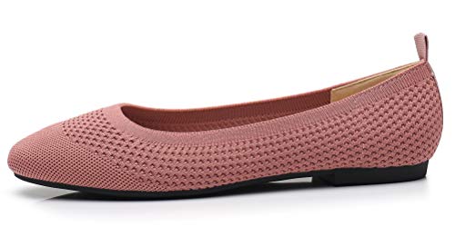 VenusCelia Women's Flexible Knit Flat Shoe2