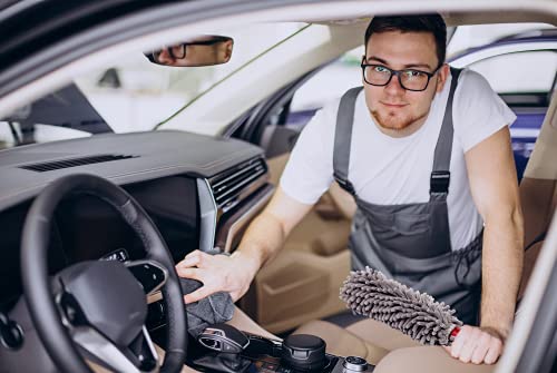 Car Duster Interior By Takavu, 360° Microfiber Fingers, Unbreakable Comfort Handle, Lint And Scratch Free, Include Microfiber Towel, For Car & Home Use, The Best Auto Accessories #TOP6