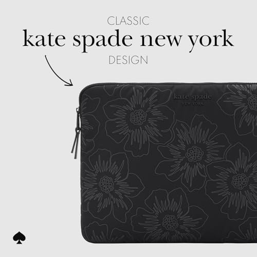 kate spade new york Puffer Laptop Sleeve 16" - Reverse Hollyhock Black - image 5