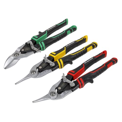 Sealey AK69073 High Leverage Aviation Tin Snip Set, Red