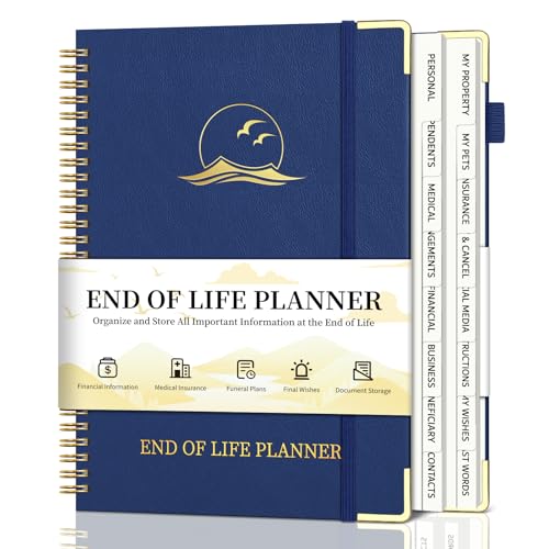 End of Life Planner, Estate Planning Organizer with Tabs for...