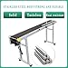 VUBYSG Automatic Conveyor Belt, Adjustable Speed Assembly Line with Intelligent Inkjet Printer, Supports U Disk Import Graphics, an Object Per Code, Conveying 30M/min,