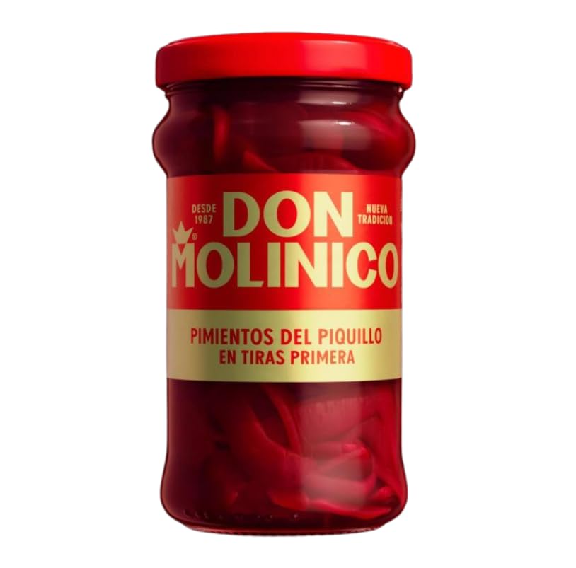 Marca blanca – Don Molinico, Pimientos del piquillo en tiras, 225g