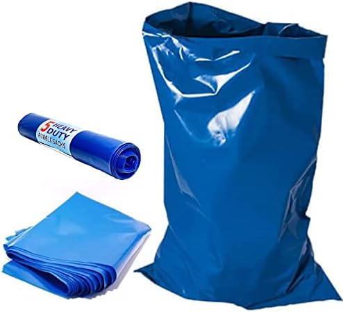HOMESmith Large Heavy Duty Rubble Blue Sacks Builders and DIY Choice Rubble Bags - Pack of 5 HS-132