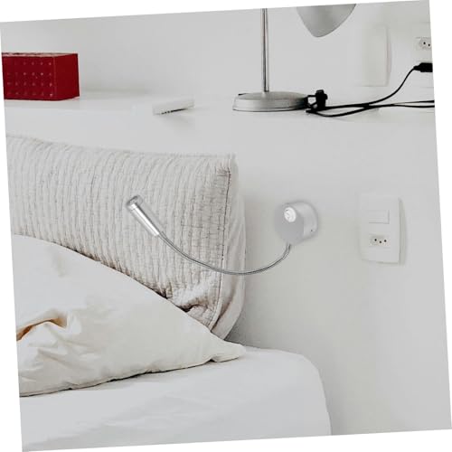 Aplique LED de lectura con brazo flexible orientable e interruptor integrado 4