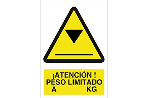 Plimpo Señal Adhesiva 297X210 Mm. Atención Peso Limitado A...............kg En Oferta Cofan A55Ad297210 Señal Adhesivo, 297 X 210 Mm