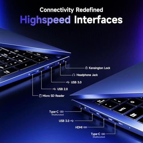NIMO 2026 17.3" Gaming Laptop, 6-Core AMD Ryzen 5 6600H with Radeon 660M (Beat i7-1165G7),16GB DDR5 RAM 1TB SSD, 100W Type-C, Backlit Keyboard, Fingerprint,180° Viewing, for Creators & Professionals — view 7