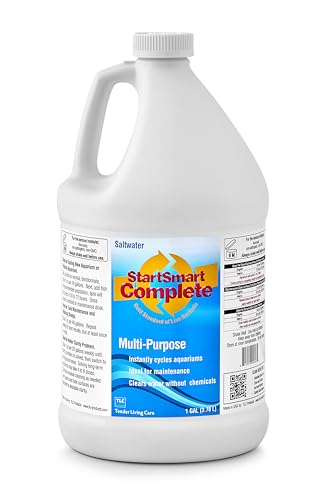 Image of TLC Products StartSmart Complete Saltwater Aquarium Cycle Starter & Beneficial Nitrifiers, Supports Clear Water & Biofiltration, Reduces Excess Sludge, 1 Gallon (3.78 L)