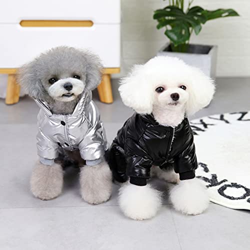 Vêtements chaud pour chien style combinaison de ski léopard M