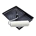 Price comparison product image ProDec Contractor 9 inch x 1.75" 3 Piece Medium Pile Polyester Paint Roller, Cage Frame and Tray Set for Painting with Emulsion Paints on Interior Walls and Ceilings, 9"