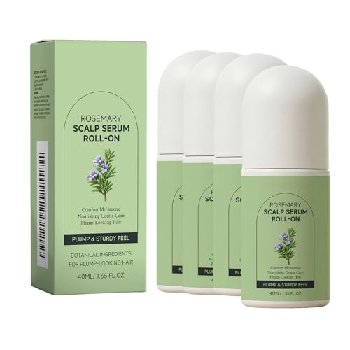 Sérum capillaire roll-on pour des racines plus fournies et un cuir chevelu fortifié lot de 4