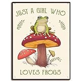 Photo Gallery xitangyouyu mushroom room wall decor funny frog decor just a girl who loves frogs sign per casa, cucina, ufficio, bagno, uso 30,5 x 40,6 cm Photo Gallery xitangyouyu mushroom room wall decor funny frog decor just a girl who loves frogs sign per casa, cucina, ufficio, bagno, uso 30,5 x 40,6 cm