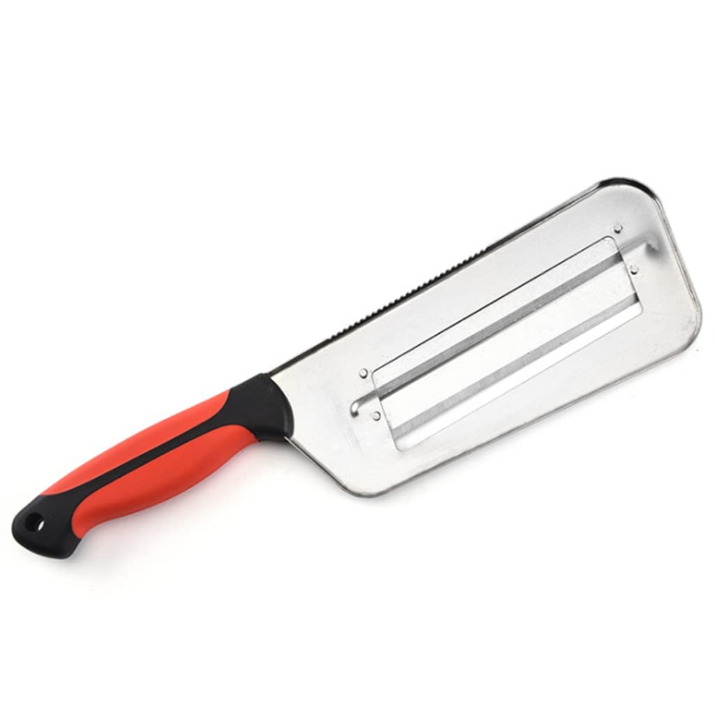 JFDBGU Cuchillo de Acero Inoxidable de 2 Cuchillas de Acero Inoxidable Limpiador de Frutas Papita Pelador Pelador Rallador de Zanahorias Accesorios de Cocina