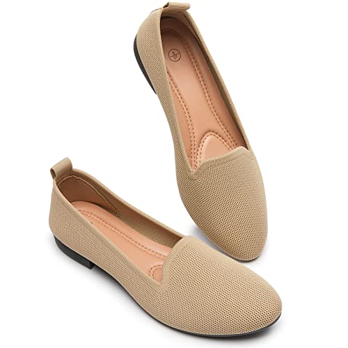 Image of BABUDOG Women's Flats Shoes Shiny Mesh Loafers Shoes Soft Memory Foam Flats