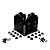 OZCO 56605 Laredo Sunset 10X10 Post Base, (1 per Pack) , Black