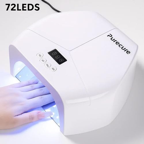 Image of Shills Professional PureCure UV /LED Nail Lamp | High Power Fast Nail Dryer for Gel Polish, Builder Gel & Nail Art | Auto Sensor, Multiple Timer Settings | Salon & Home Use