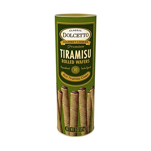 Dolcetto Zesty Tiramisu Rolled Wafers, 3oz Cover
