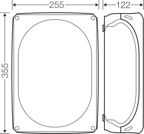 Boîtier Hensel KF 3500G pour installation extérieure résistante aux intempéries