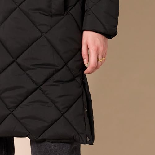 Amazon Essentials Women's Puffer Jacket, Heavyweight Diamond Quilted Knee Length Winter Coat4