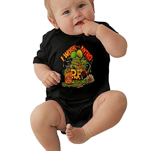 Rat F-ink Baby Jumpsuit Outfit Hoody Coat Winter Infant Toddler Clothing Bodysuit Black 2t