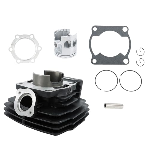WFLNHB 66mm Cylinder Piston Gasket Top End Engine Repair Kit Replacement for Yamaha DT175 DT175F/G/H 1979-1981 2A7-11311-00 Motorcycle