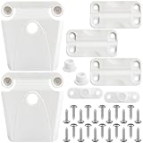 Omoojee Cooler Hinge and Latch Replacement Kit, Ice Chest Repair Parts Compatible with Igloo 50-165 Qt, 3 Hinges 2 Latches, Winged and Single-Screw Posts