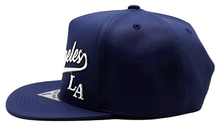 Gorra Snapback Basic Cap tono cuero azul miniatura 5