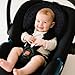 Pro Goleem Infant Car Seat Insert, Baby Head Neck Body Support, Soft Minky Newborn Car Seat Insert, 2-in-1 Reversible, Boys and Girls, Black