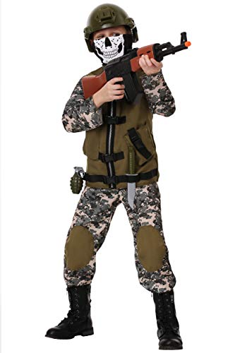Kids Camo Trooper Costume Tactical Vest Camouflage Army Costume Child Medium #TOP7