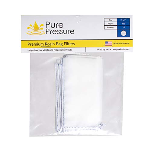 PurePressure Premium Solventless Rosin Filtration Extraction Press Bags 36 Micron - 2