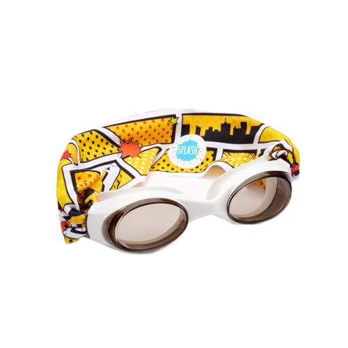 Image of Splash Place KIDS SWIM GOGGLES with Fabric Strap - COMICS |Tangle-Free, Swimming Goggles for Kids, Comfy Fabric Strap Goggles