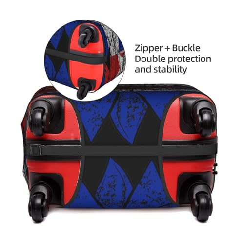 Travel Luggage Cover Vintage Sunflower Cuba Flag Fashion Washable Baggage Suitcase Protector Fit For Luggage X-Large3
