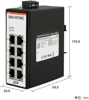 Amazon | 産業用イーサネットスイッチングハブ ギガビットLAN