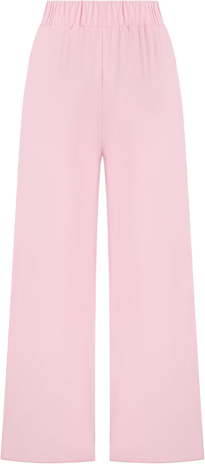 Kids Pajamas Pants Girls Boys Elastic Waist Plaid Pants Soft Lounge Wide Leg Pants 7-14 Years - Image 2