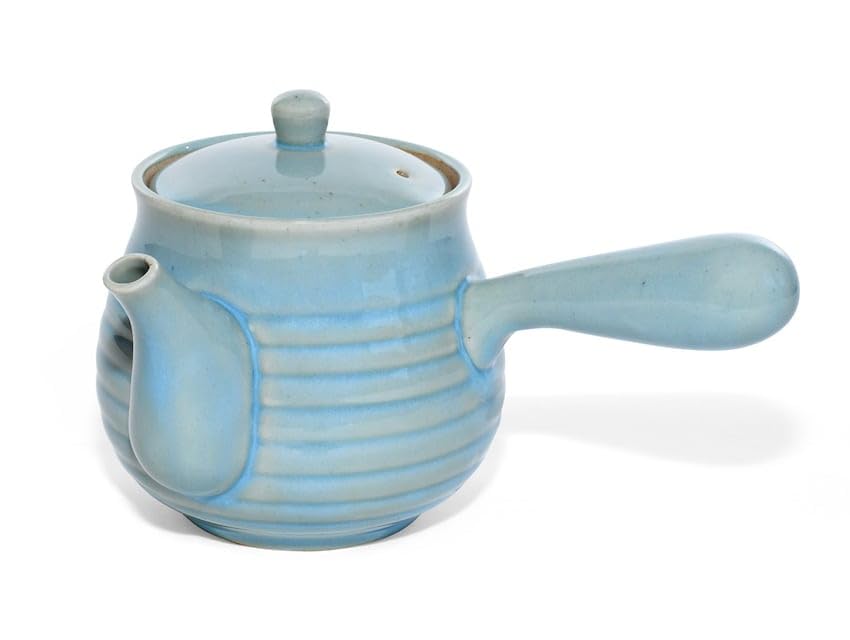 MAOCI Kyusu Teekanne blau 500ml - Einhandkanne/Seitengriff-Teekanne