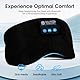 Schlafmaske, Seitenschläfer, Schlafmaske mit Kopfhörer Bluetooth, 100% Lichtundurchlässige Augenmaske für Reisen, Nickerchen, Yoga, Meditation für Frauen Herren