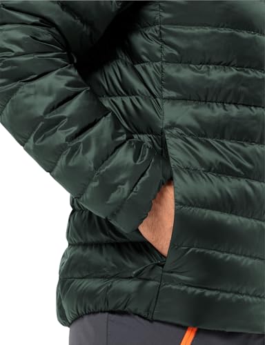Jack Wolfskin Herren Pilvi Down Jkt M Daunenjacke, Black Olive, S EU – Ansicht 3