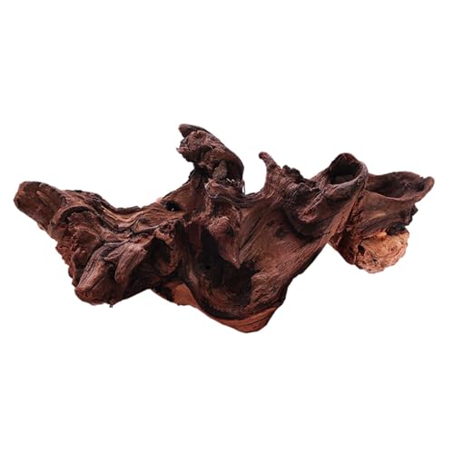 水槽用流木盆栽飾り ホームレトロ隠れ家木製トランク飾り 15cm〜20cm