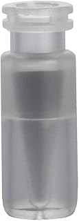 J.G. Finneran 30511P-1232 Borosilicate Glass Polypropylene Limited Volume Vial, 12 mm Diameter x 32 mm Length, 11 mm Crimp/Snap Ring, 500 ÂµL Capacity (Pack of 1000)