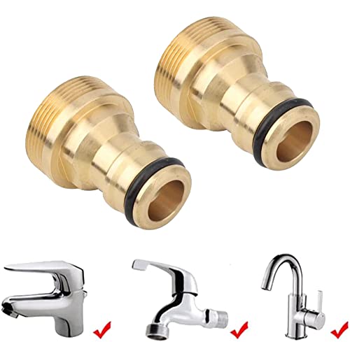 SBYMX 2 Conectores universales de Cocina, Conector Mezclador de Huesos, Adaptador de tuberías, Juntas, Accesorios de conexión de Agua, Herramienta para Cocina y jardín, Watering Tap Connector