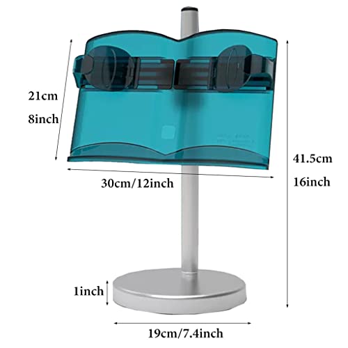Giznxba Book Stand For Reading, Book Holder Stand, Adjustable Height&Angle Laptop Stand For Couch, Portable Cookbook Holder Stand For Textbook, Recipe, Magazine, Tablet (Color : Green) #TOP5